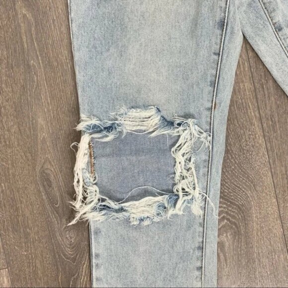 Free People One Teaspoon Freebirds Skinny Jeans Straight distressed light wash - Picture 9 of 16